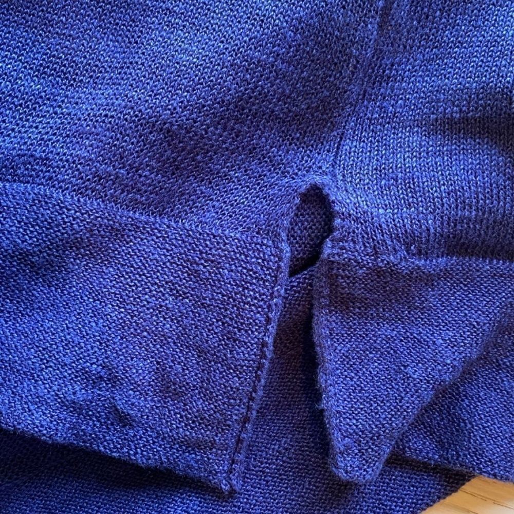 Eileen Fisher Size Small Blue Lightweight Oversized Sweater New 0130 - Picture 7 of 9